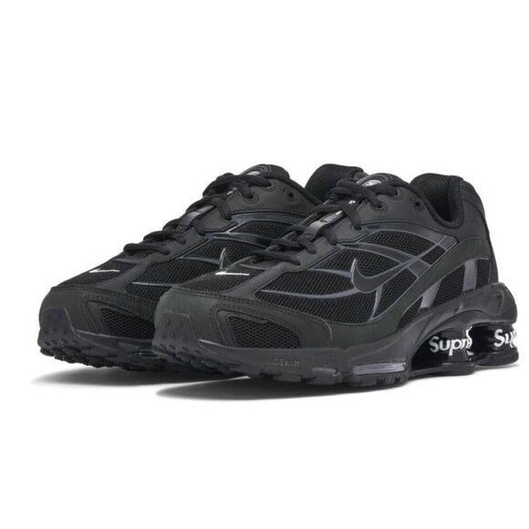 Nike Shox Ride 2 SP x Supreme Black Sneakers Men's Size 9 DN1615-001 - Picture 1 of 13
